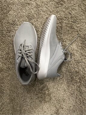 Reebok Light Gray Mesh Running Sneakers